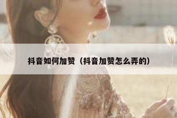 抖音如何加赞（抖音加赞怎么弄的） 第1张