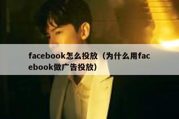 facebook怎么投放(为什么用facebook做广告投放) 第1张 facebook怎么投放(为什么用facebook做广告投放) 第1张