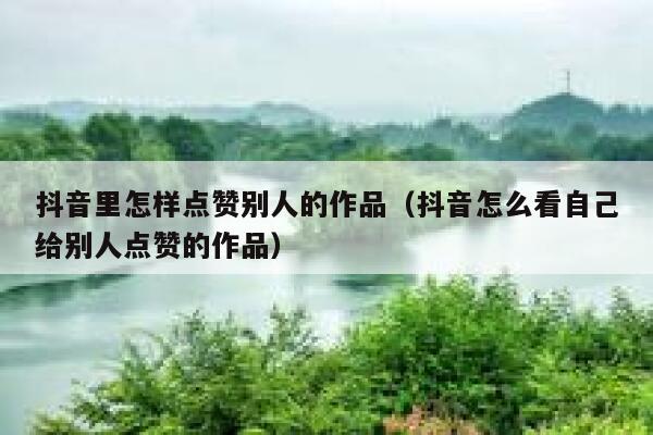 抖音里怎样点赞别人的作品（抖音怎么看自己给别人点赞的作品） 第1张