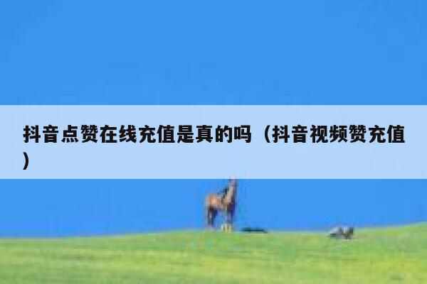 抖音点赞在线充值是真的吗(抖音视频赞充值) 第1张 抖音点赞在线充值是真的吗(抖音视频赞充值) 第1张