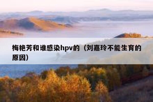 梅艳芳和谁感染hpv的(刘嘉玲不能生育的原因) 第1张 梅艳芳和谁感染hpv的(刘嘉玲不能生育的原因) 第1张