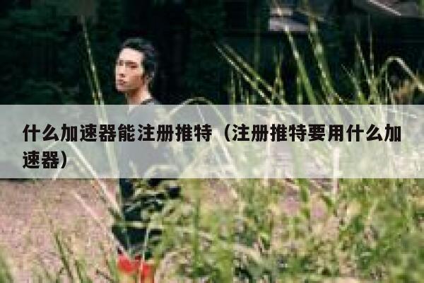 什么加速器能注册推特（注册推特要用什么加速器） 第1张