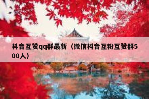 抖音互赞qq群最新(微信抖音互粉互赞群500人) 第1张 抖音互赞qq群最新(微信抖音互粉互赞群500人) 第1张
