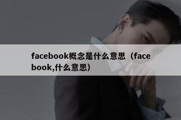 facebook概念是什么意思（facebook,什么意思） 第1张