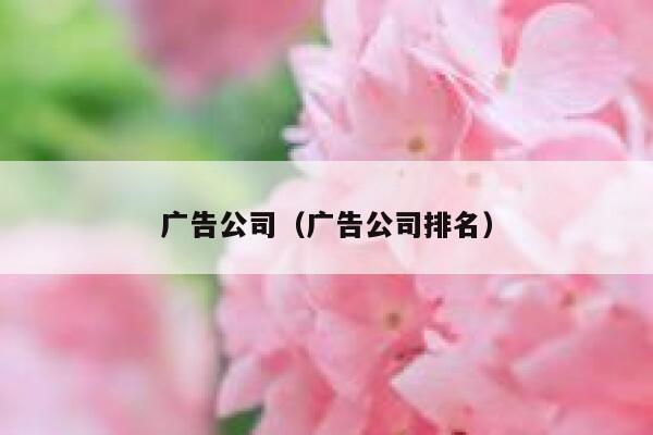 广告公司(广告公司排名) 第1张 广告公司(广告公司排名) 第1张