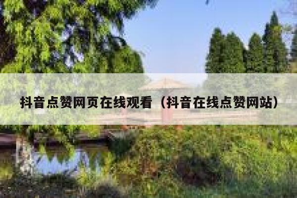 抖音点赞网页在线观看（抖音在线点赞网站） 第1张