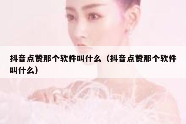 抖音点赞那个软件叫什么（抖音点赞那个软件叫什么） 第1张