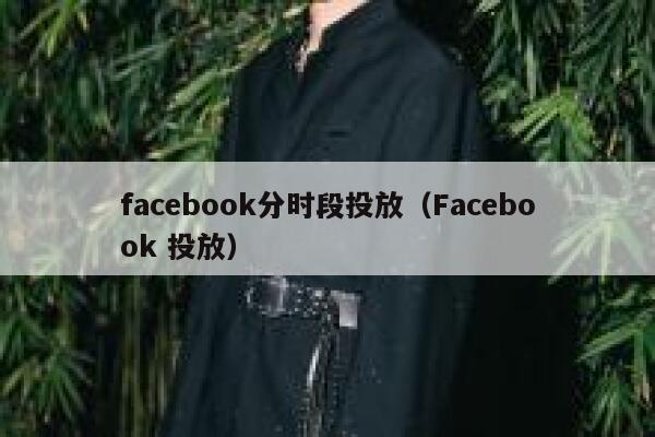 facebook分时段投放(Facebook 投放) 第1张 facebook分时段投放(Facebook 投放) 第1张