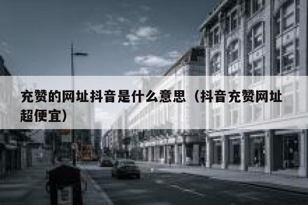 充赞的网址抖音是什么意思(抖音充赞网址 超便宜) 第1张 充赞的网址抖音是什么意思(抖音充赞网址 超便宜) 第1张