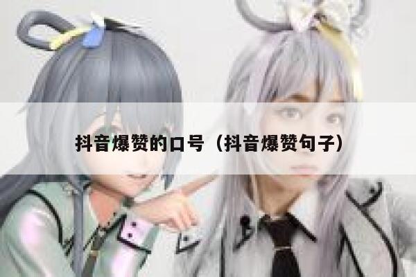 抖音爆赞的口号（抖音爆赞句子） 第1张