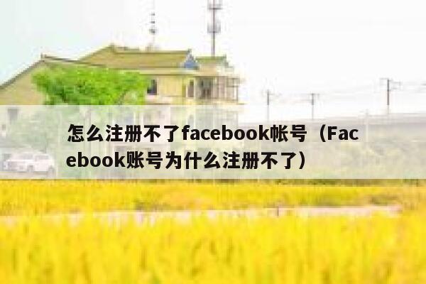 怎么注册不了facebook帐号（Facebook账号为什么注册不了） 第1张