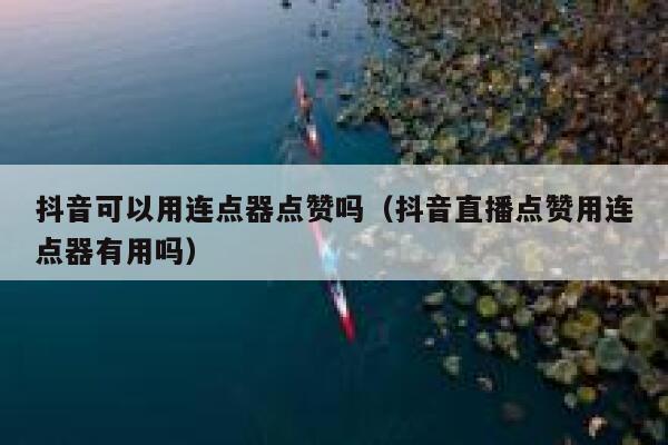 抖音可以用连点器点赞吗（抖音直播点赞用连点器有用吗） 第1张