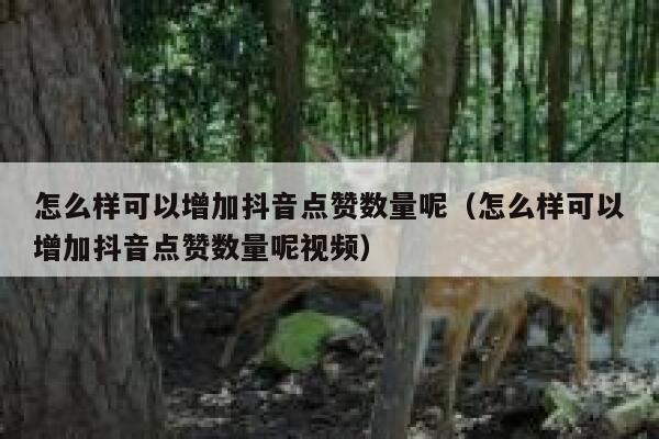 怎么样可以增加抖音点赞数量呢（怎么样可以增加抖音点赞数量呢视频） 第1张