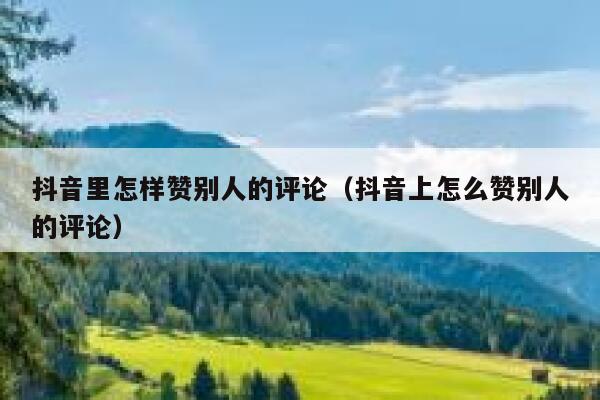 抖音里怎样赞别人的评论（抖音上怎么赞别人的评论） 第1张