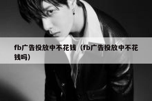 fb广告投放中不花钱（fb广告投放中不花钱吗） 第1张