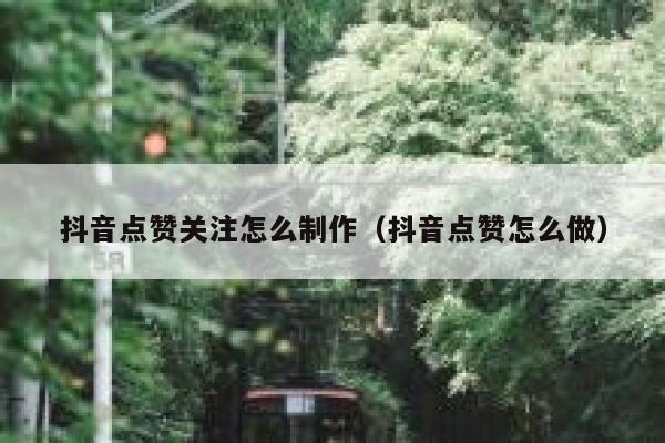 抖音点赞关注怎么制作（抖音点赞怎么做） 第1张
