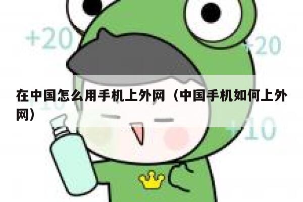 在中国怎么用手机上外网（中国手机如何上外网） 第1张
