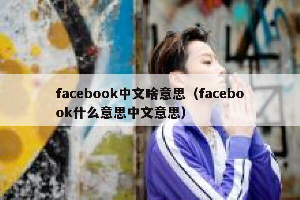 facebook中文啥意思（facebook什么意思中文意思） 第1张