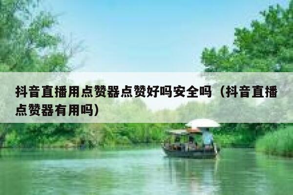 抖音直播用点赞器点赞好吗安全吗(抖音直播点赞器有用吗) 第1张 抖音直播用点赞器点赞好吗安全吗(抖音直播点赞器有用吗) 第1张