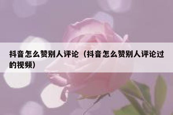 抖音怎么赞别人评论(抖音怎么赞别人评论过的视频) 第1张 抖音怎么赞别人评论(抖音怎么赞别人评论过的视频) 第1张