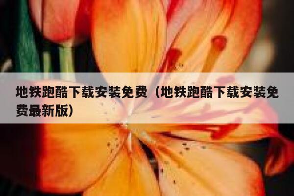 地铁跑酷下载安装免费（地铁跑酷下载安装免费最新版） 第1张