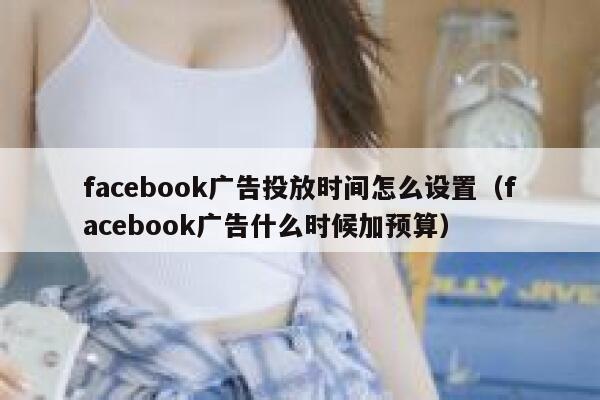 facebook广告投放时间怎么设置（facebook广告什么时候加预算） 第1张
