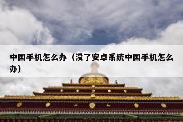 中国手机怎么办（没了安卓系统中国手机怎么办） 第1张
