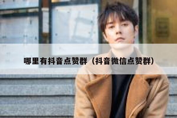 哪里有抖音点赞群（抖音微信点赞群） 第1张