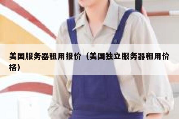美国服务器租用报价（美国独立服务器租用价格） 第1张