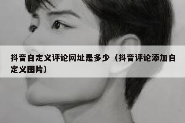 抖音自定义评论网址是多少（抖音评论添加自定义图片） 第1张