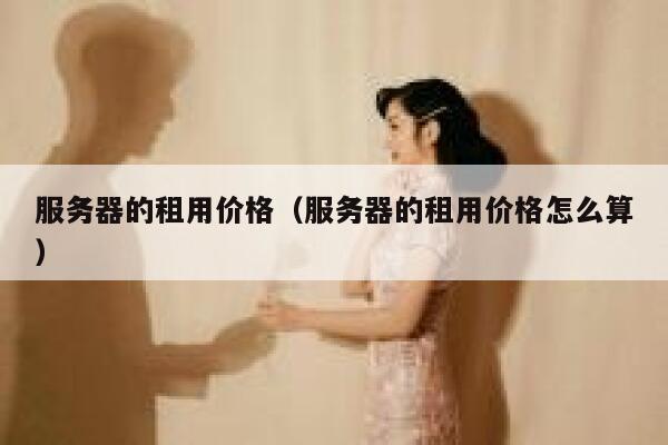 服务器的租用价格（服务器的租用价格怎么算） 第1张