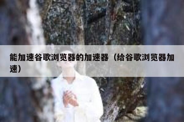 能加速谷歌浏览器的加速器（给谷歌浏览器加速） 第1张