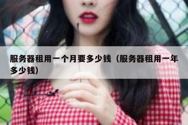 服务器租用一个月要多少钱（服务器租用一年多少钱） 第1张