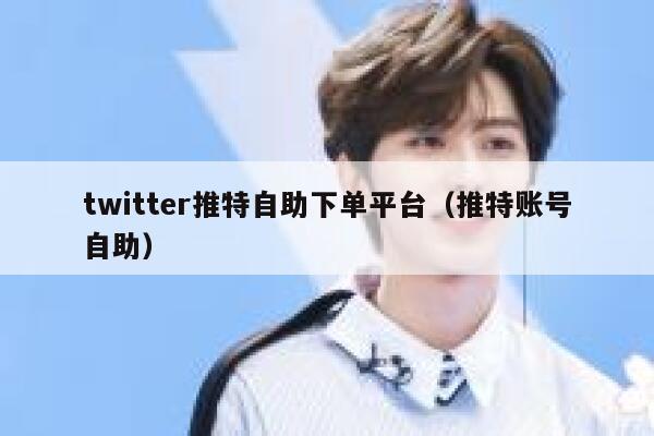 twitter推特自助下单平台（推特账号自助） 第1张