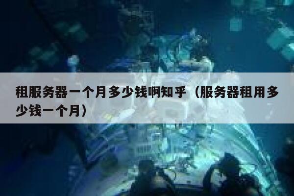 租服务器一个月多少钱啊知乎（服务器租用多少钱一个月） 第1张