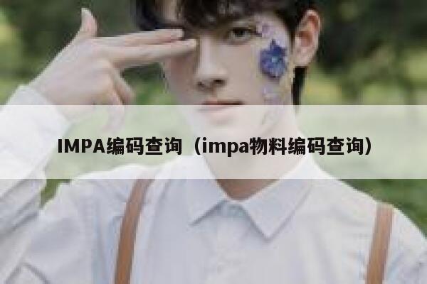 IMPA编码查询（impa物料编码查询） 第1张