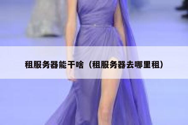 租服务器能干啥（租服务器去哪里租） 第1张