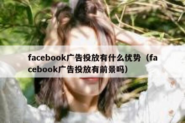 facebook广告投放有什么优势（facebook广告投放有前景吗） 第1张