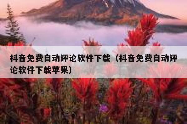 抖音免费自动评论软件下载（抖音免费自动评论软件下载苹果） 第1张
