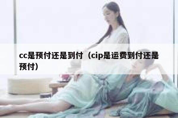 cc是预付还是到付（cip是运费到付还是预付） 第1张