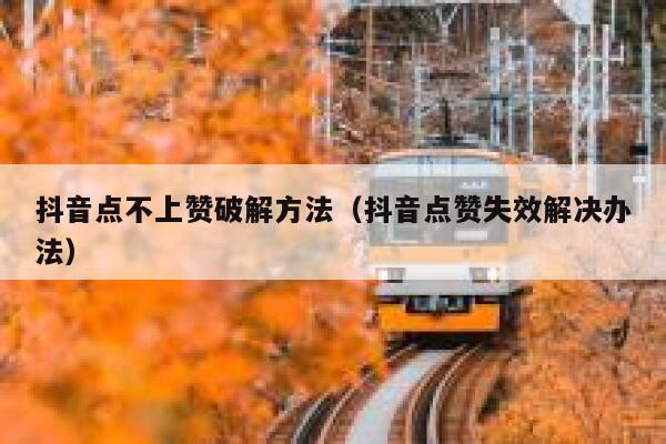 抖音点不上赞破解方法（抖音点赞失效解决办法） 第1张