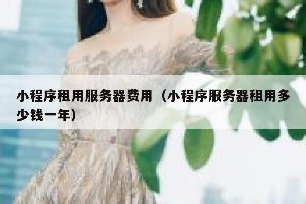 小程序租用服务器费用（小程序服务器租用多少钱一年） 第1张