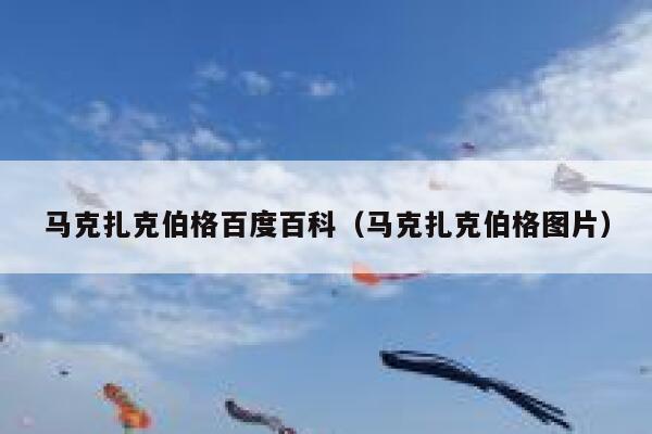 马克扎克伯格百度百科(马克扎克伯格图片) 第1张 马克扎克伯格百度百科(马克扎克伯格图片) 第1张