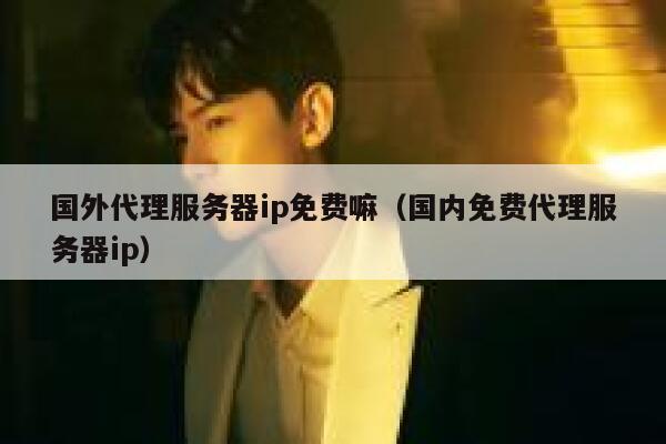 国外代理服务器ip免费嘛（国内免费代理服务器ip） 第1张
