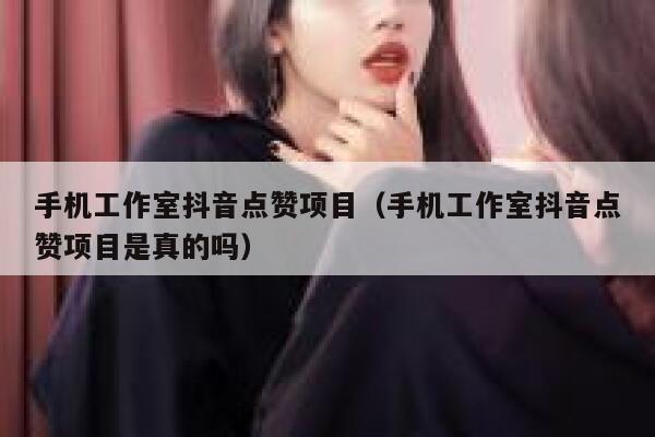 手机工作室抖音点赞项目（手机工作室抖音点赞项目是真的吗） 第1张