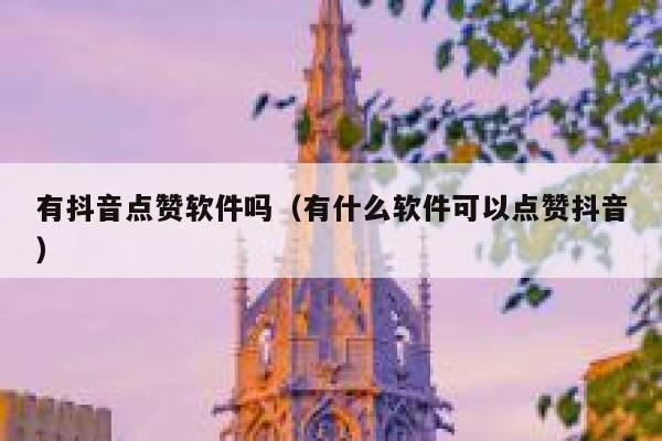 有抖音点赞软件吗（有什么软件可以点赞抖音） 第1张