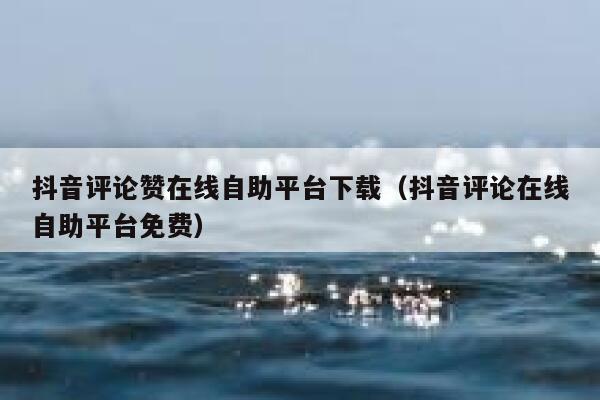 抖音评论赞在线自助平台下载（抖音评论在线自助平台免费） 第1张