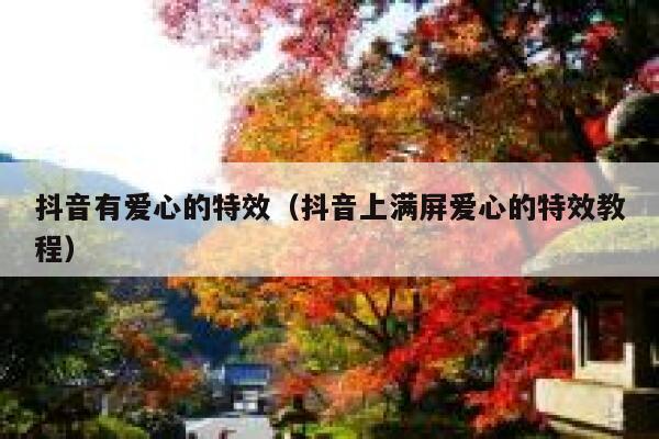 抖音有爱心的特效（抖音上满屏爱心的特效教程） 第1张