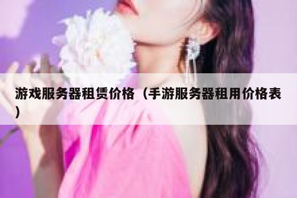 游戏服务器租赁价格(手游服务器租用价格表) 第1张 游戏服务器租赁价格(手游服务器租用价格表) 第1张