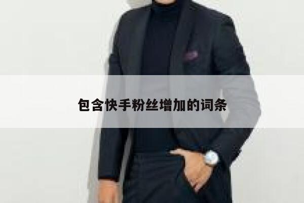 包含快手粉丝增加的词条 第1张